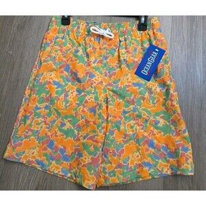 Ocean Gear Boys Swim Trunks L 10-12 Multicolor UPF 50+ Swim Shorts‎ NWT